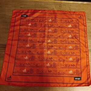 FUN UP Transit GRAPHIC SCARF Red, Black, White 22" x 22" BANDANA